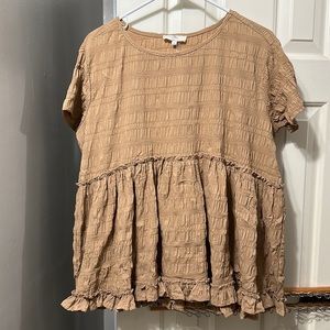 Women brown blouse